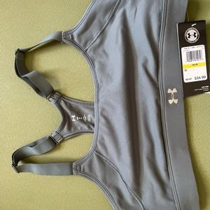 Gray Under Armour Sports Bra